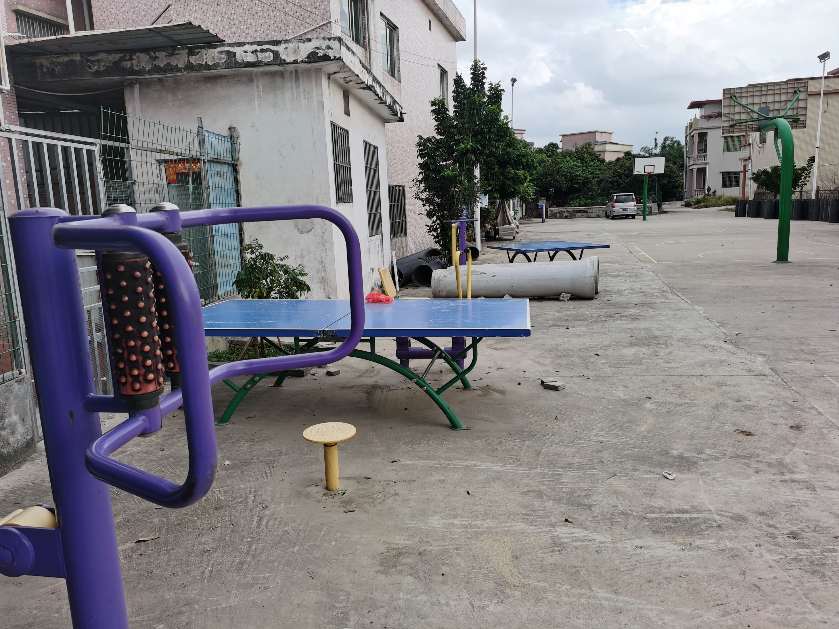 结民陈家庄健身广场硅PU球场项目